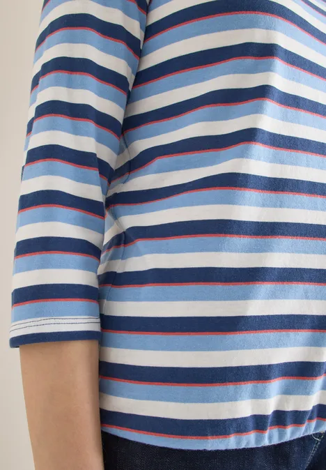 Gestreiftes Shirt sporty denim blue Gestreiftes Shirt sporty denim blue