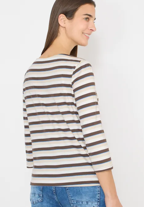 Gestreiftes Shirt urban taupe Gestreiftes Shirt urban taupe