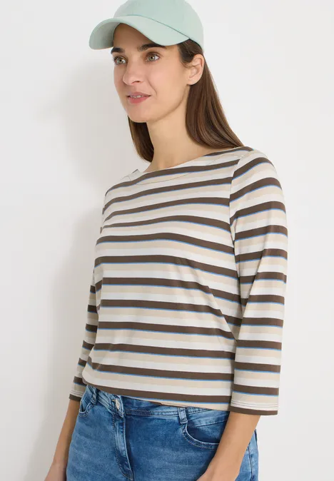 Gestreiftes Shirt urban taupe Gestreiftes Shirt urban taupe