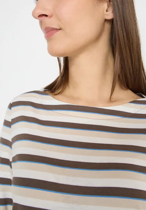 Gestreiftes Shirt urban taupe Gestreiftes Shirt urban taupe