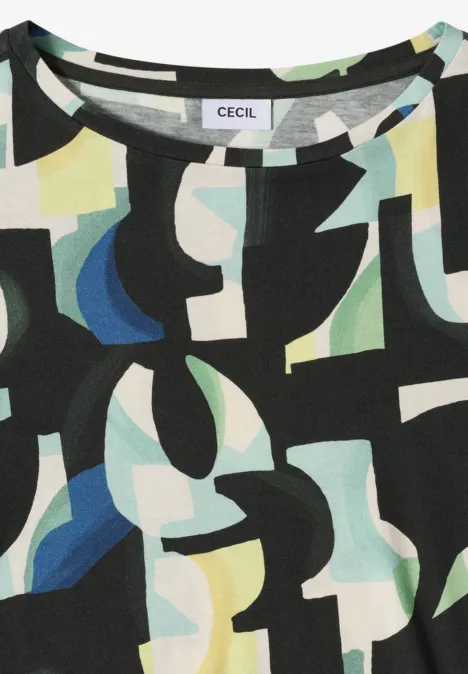 Gemustertes Shirt raw khaki