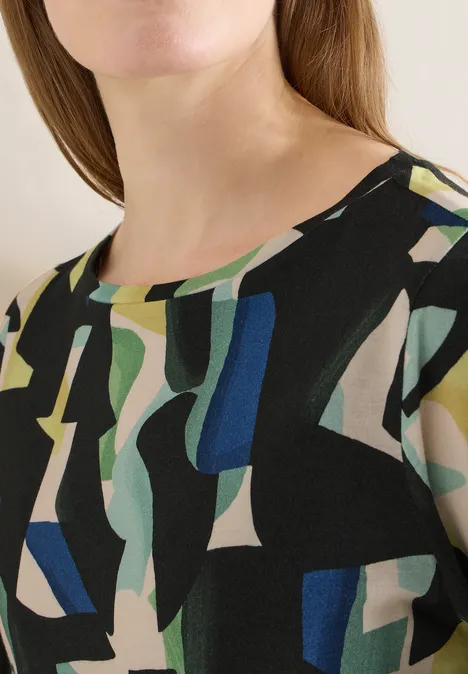 Gemustertes Shirt raw khaki