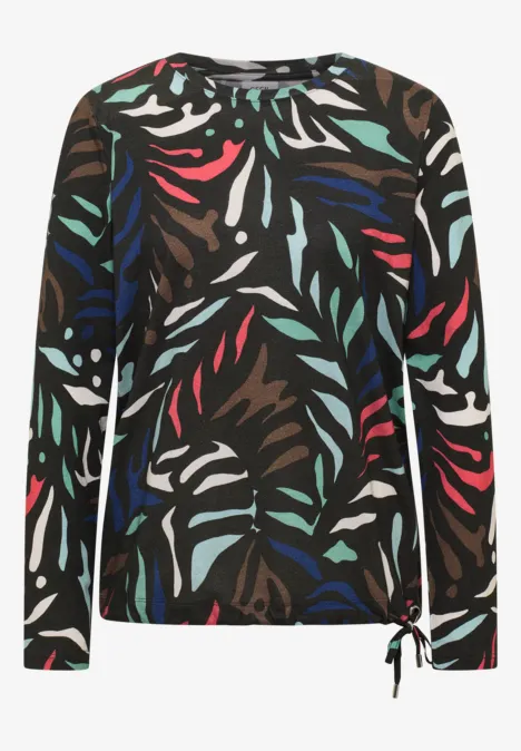 Gemustertes Shirt raw khaki