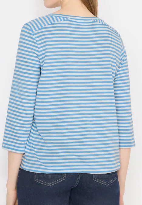 T-shirt à rayures cloud blue