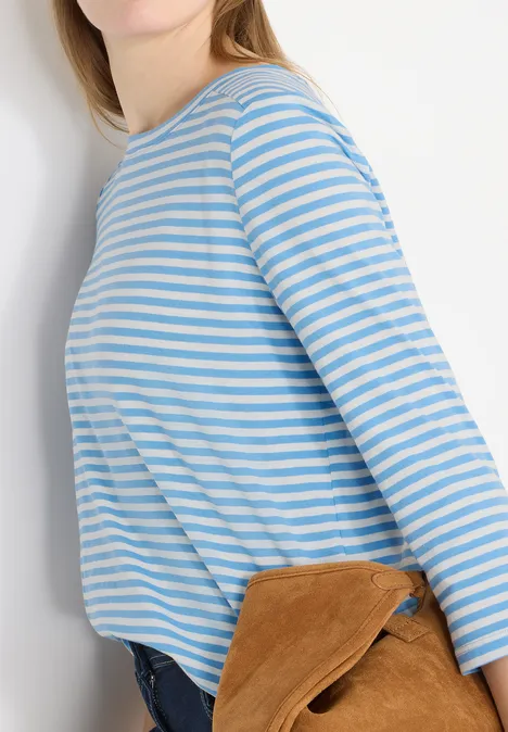 T-shirt à rayures cloud blue