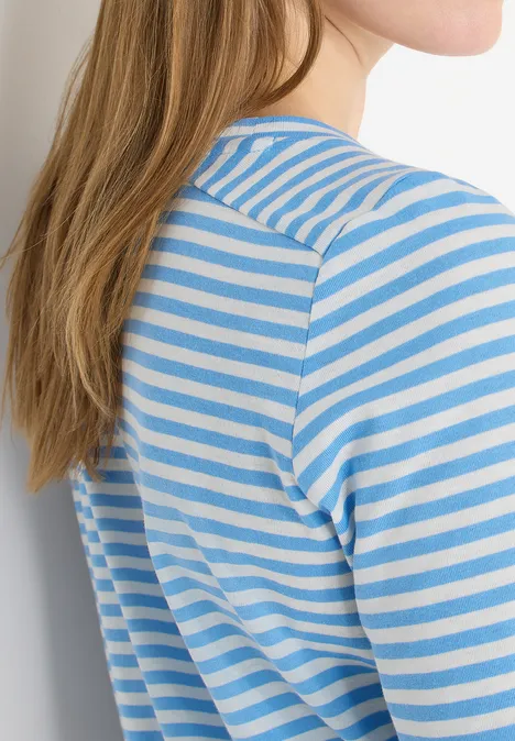 T-shirt à rayures cloud blue