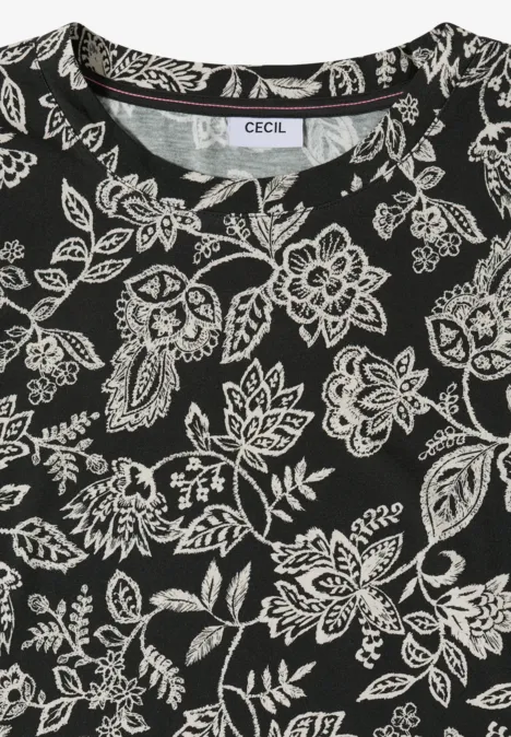 Gemustertes Shirt raw khaki