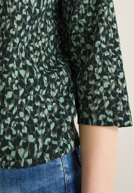 T-shirt à motifs khaki