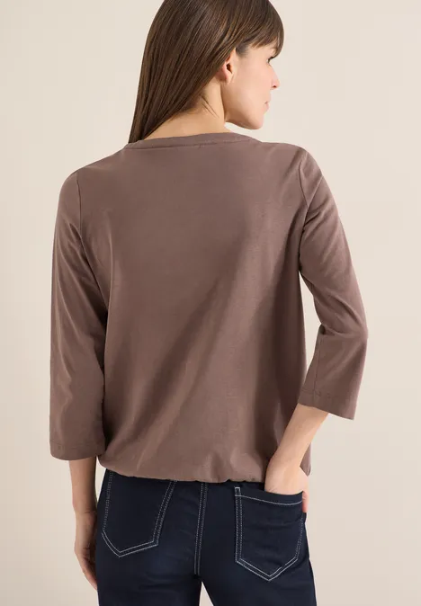 T-shirt en couleur unie urban taupe