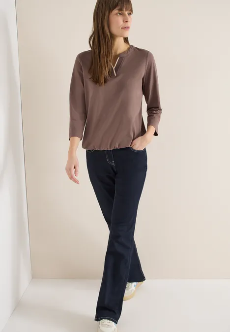 T-shirt en couleur unie urban taupe