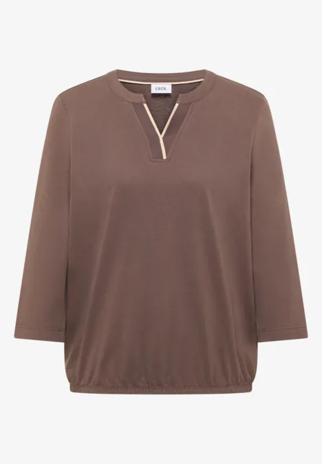 T-shirt en couleur unie urban taupe