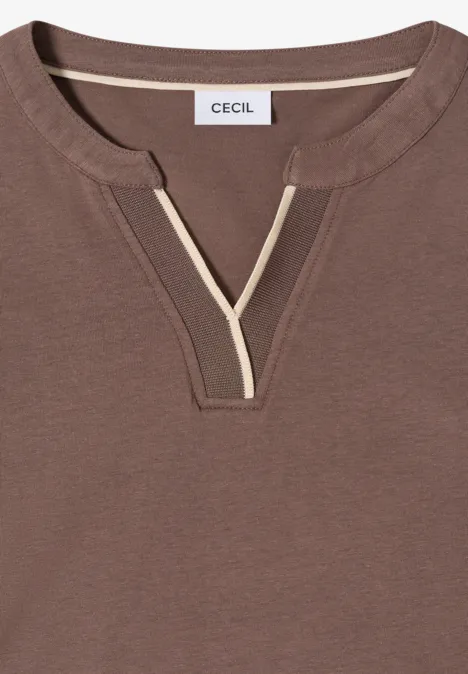 T-shirt en couleur unie urban taupe