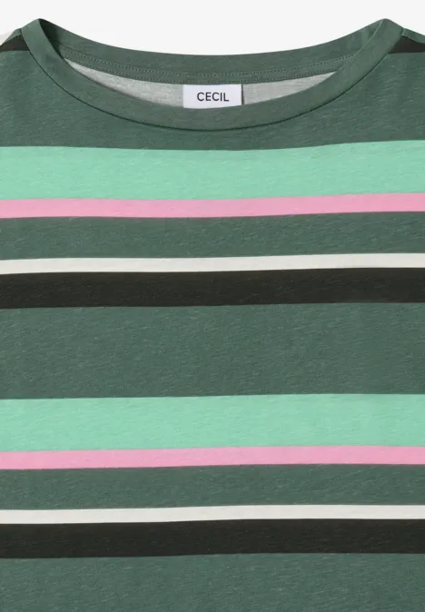 Gestreiftes Shirt khaki