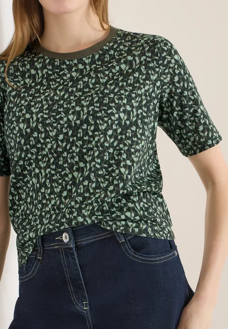 T-shirt à motifs khaki