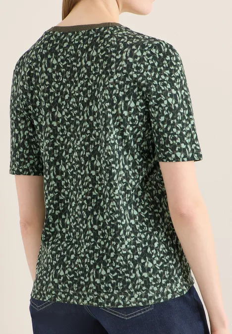 T-shirt à motifs khaki