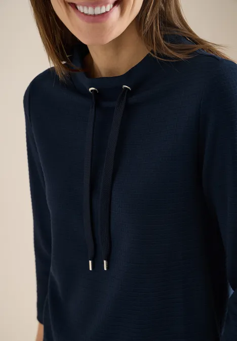 Strukturshirt universal blue