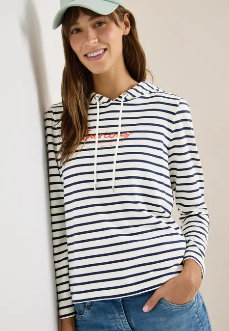 Sweat à capuche rayé universal blue