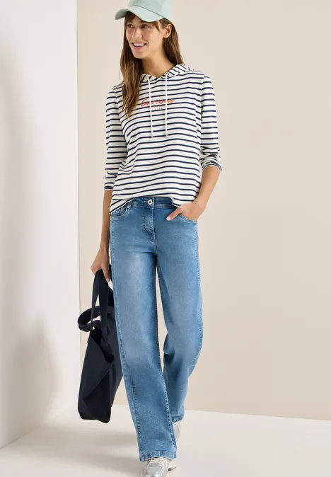 Sweat à capuche rayé universal blue