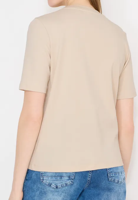 T-shirt avec impression sur le devant pearl beige