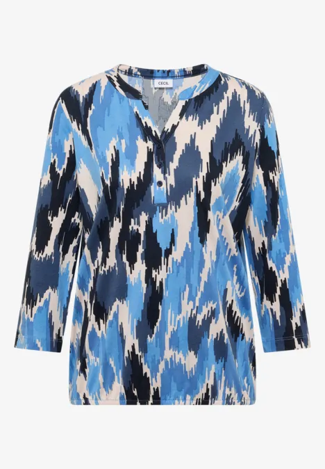 T-shirt au look tunique cloud blue