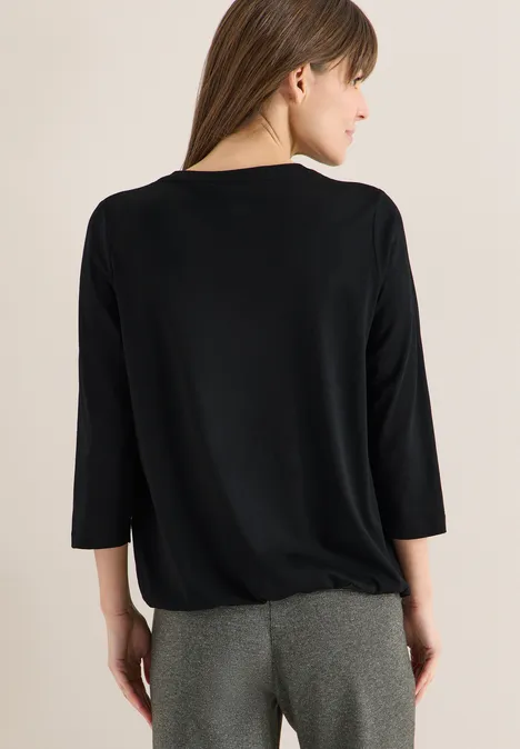 T-shirt au look tunique Black