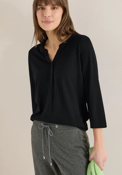 T-shirt au look tunique Black