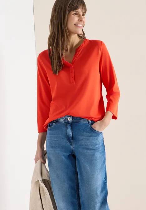 T-shirt au look tunique cherry tomato orange