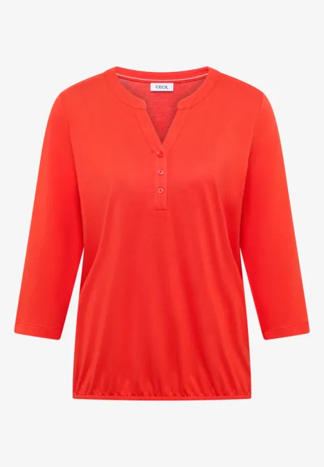 T-shirt au look tunique cherry tomato orange