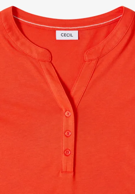 T-shirt au look tunique cherry tomato orange