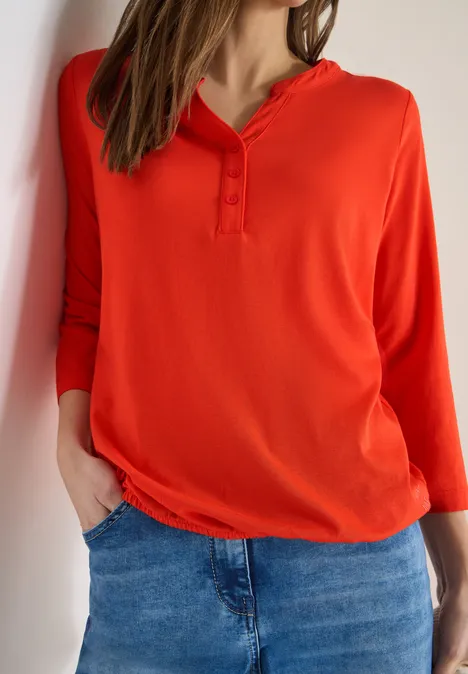 T-shirt au look tunique cherry tomato orange