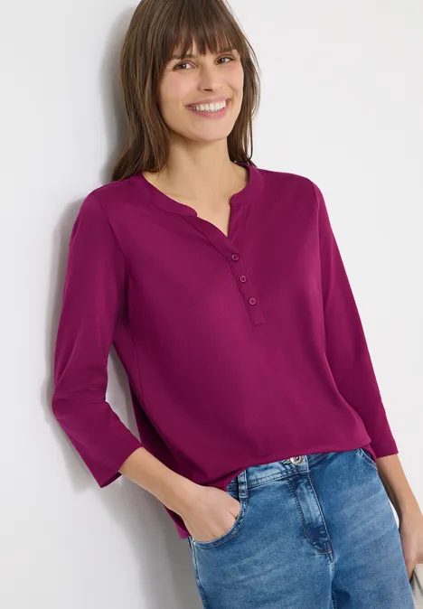 T-shirt au look tunique magenta purple