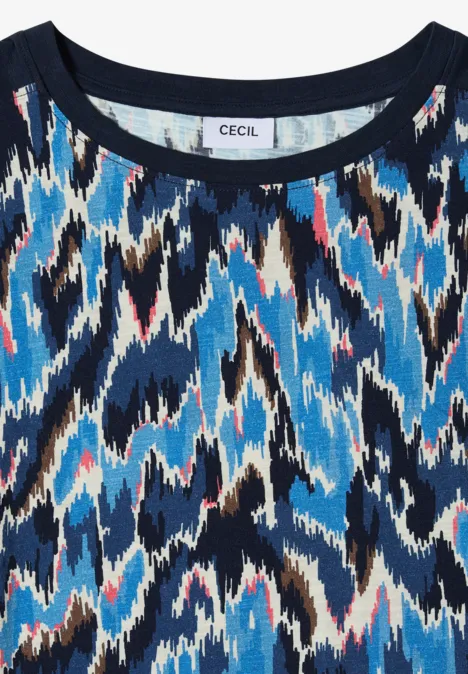 T-shirt à motifs avec bande universal blue