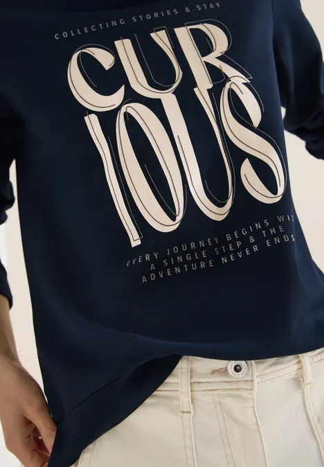 Sweat à capuche avec imprimé universal blue