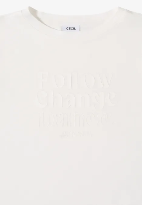 Koszulka z nadrukiem vanilla white