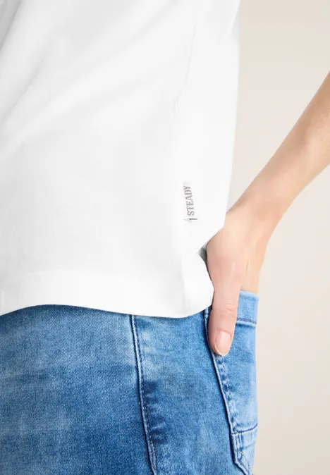 Koszulka z nadrukiem vanilla white