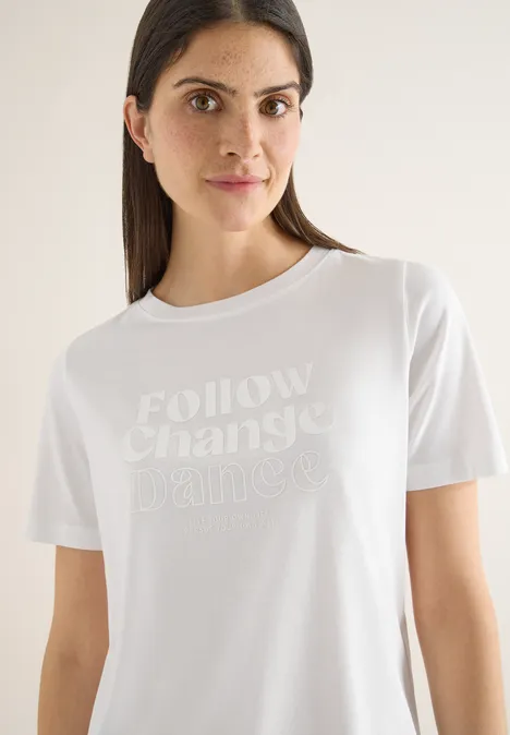 Koszulka z nadrukiem vanilla white