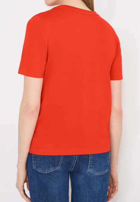 T-shirt avec impression sur le devant cherry tomato orange