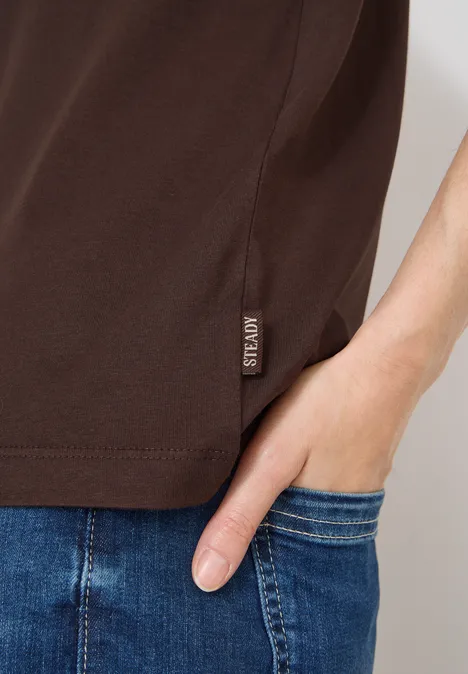 Koszulka z nadrukiem macchiato brown Koszulka z nadrukiem macchiato brown