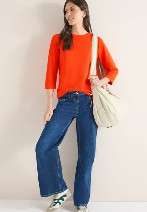 Chemise Soft Touch cherry tomato orange