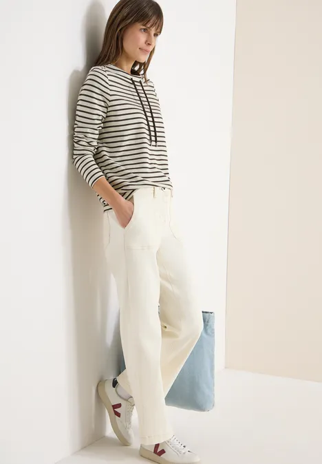 T-shirt à rayures macchiato brown