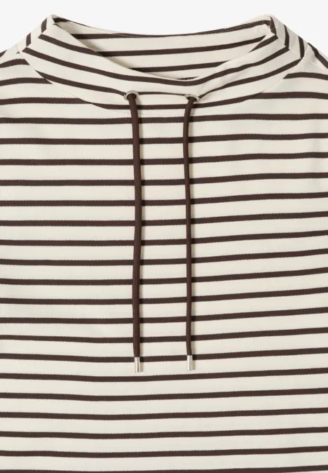 T-shirt à rayures macchiato brown