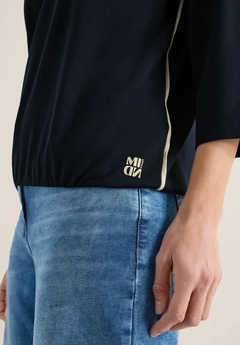 T-shirt avec détail tape universal blue