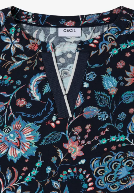 Shirt im Tunika-Look universal blue