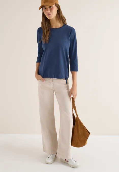 Shirt mit Tunnelzug sporty denim blue