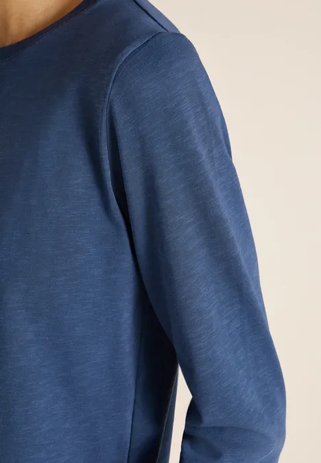 Shirt mit Tunnelzug sporty denim blue