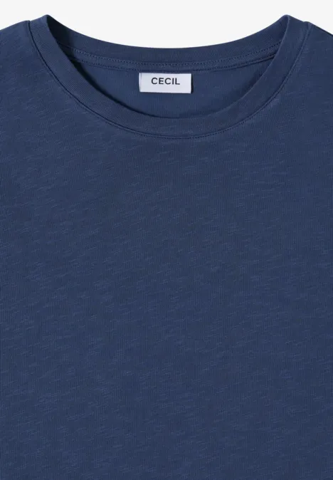 Shirt mit Tunnelzug sporty denim blue