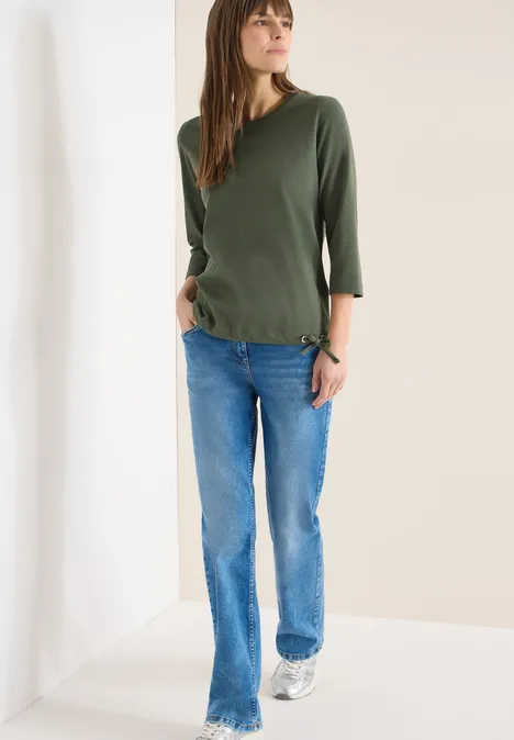 T-shirt avec cordon de serrage khaki