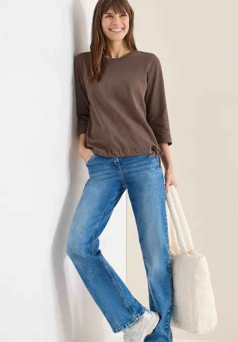 T-shirt avec cordon de serrage urban taupe