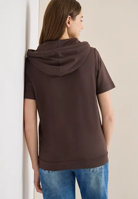 Chemise à capuche macchiato brown