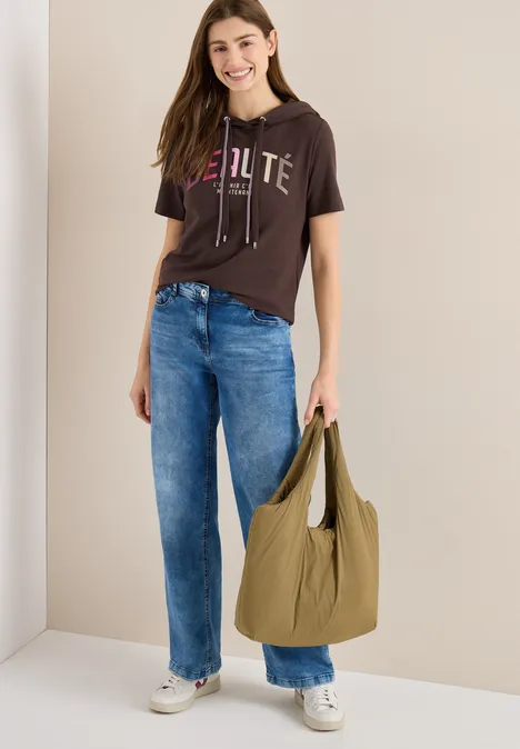 Chemise à capuche macchiato brown